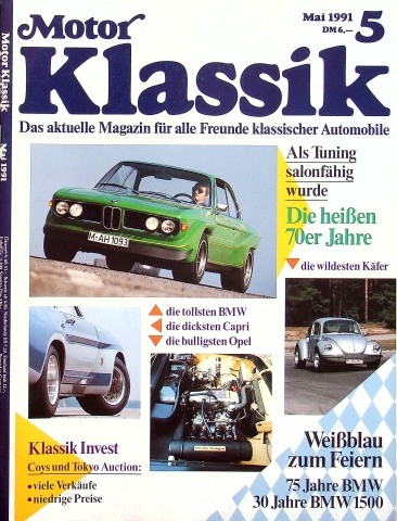 Deckblatt Motor Klassik (05/1991)
